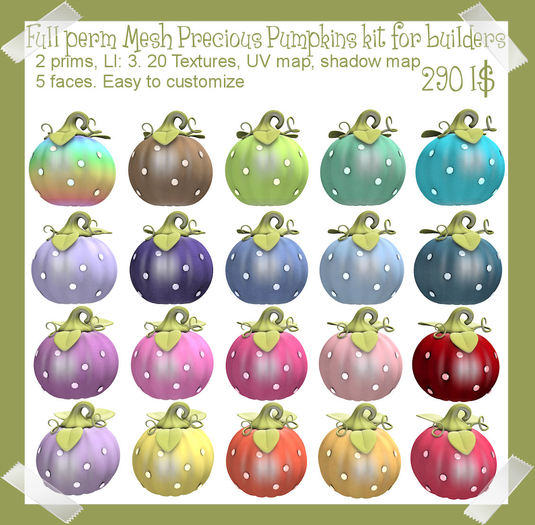 Full Perm MESH Pecious pumpkins kit for builders
