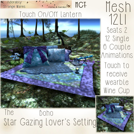 ~ASW~ The Star Gazing Lover's Setting~ Boho