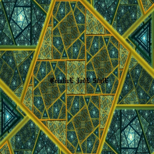 Texture Wall Geometric Image Green/Gold