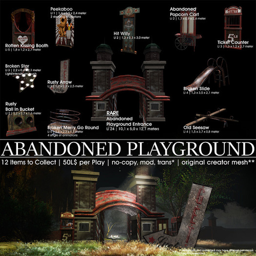 22769 ~ [bauwerk] Abandoned Playground Entrance - RARE
