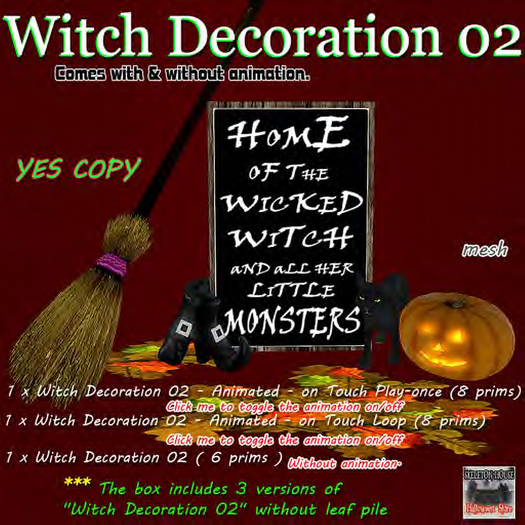 Witch Decoration 02 (box)