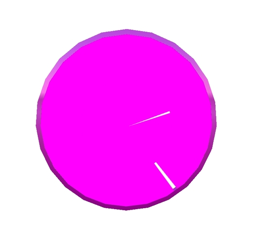 Abstract Pink & White clock