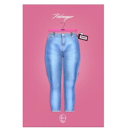 PINKRANGER. Light Highwasted Jeans