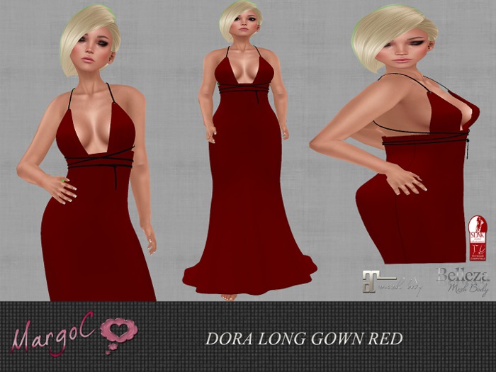DEMO DORA LONG GOWN RED