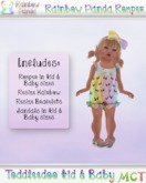 .:Rainbow Panda:. Rainbow Romper TD (wear to unpack)