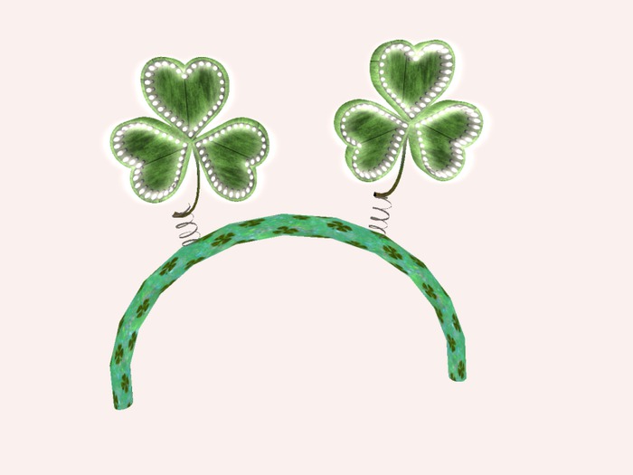 * Tusk Head band Glow Shamrocks, (Boxed)