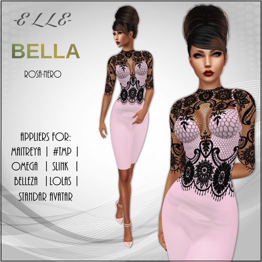 -E L L E- Bella Rosa-Nero