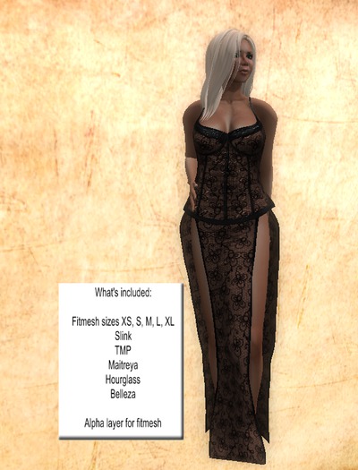 Micha Mesh Dress Bronze