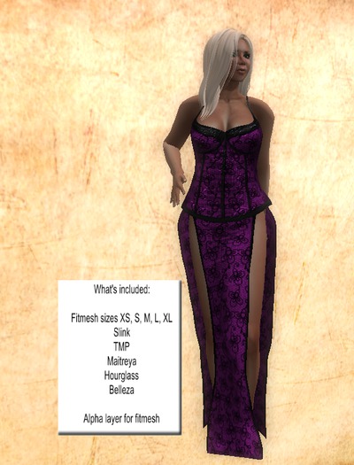 Micha Mesh Dress deep pink