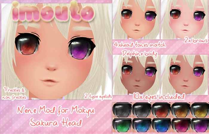 .Imouto. Nene Mod for Mokyu Sakura Head {Unpack}