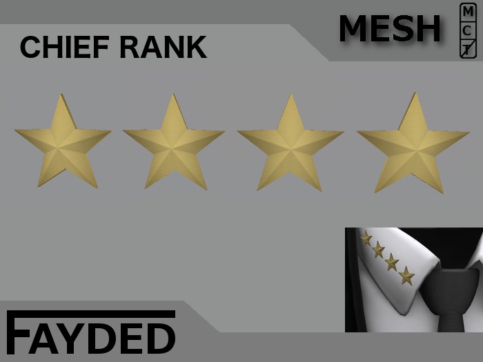 FAYDED - Chief Rank Pin