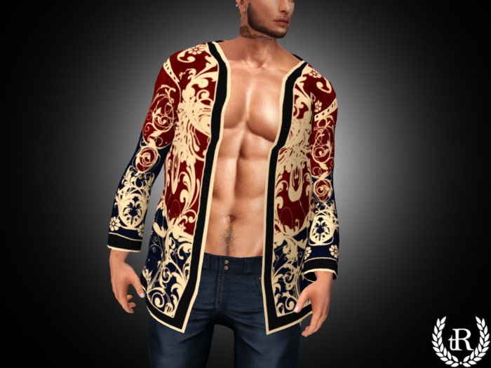 The Rove - Baroque jacket -  Blue/red - Slink