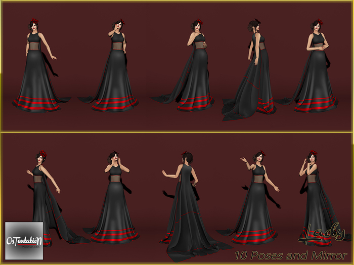 * OsTentatioN * FATPACK Poses - Lady