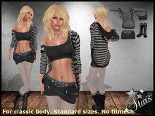 Stars - Classic body only - Casual clothes - "Raven"