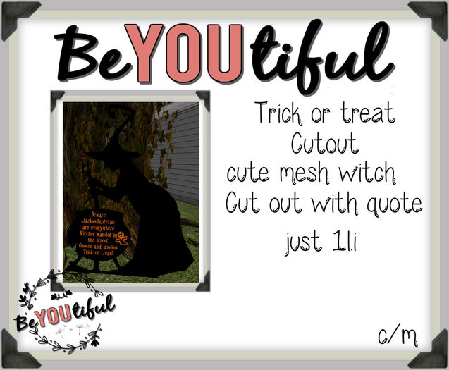 Trick or Treat cutout.