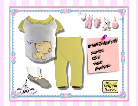 Second Life Marketplace - ZayNaH ~ {Yellow bear} outfit