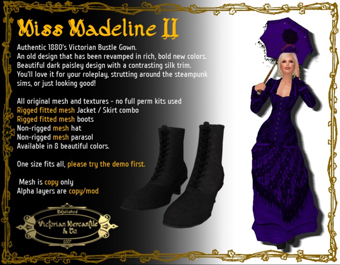 Madeline II in Indigo - Boxed