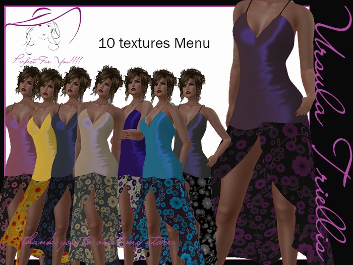 0004770 Solid/Floral Longo Drape (M.T.)