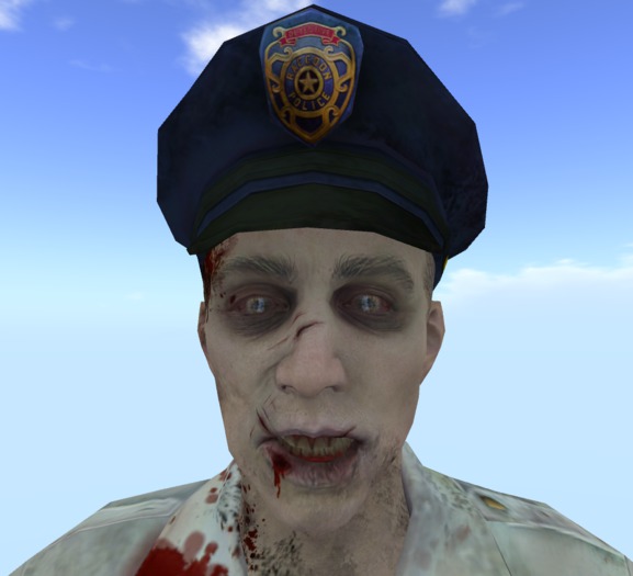 Zombie Policeman MESH 5 PRIM