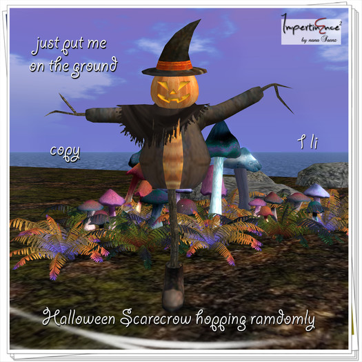 Halloween Scarecrow hopping ramdomly