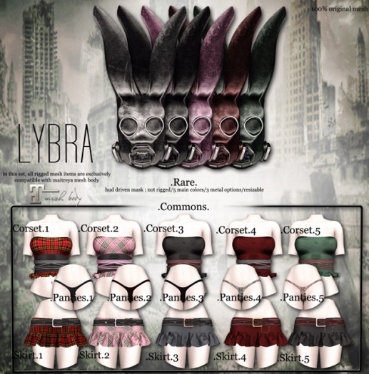 !:Lybra:! Wicked Bunny Gas Mask RARE