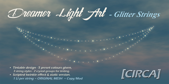 [CIRCA] - "Dreamer Light Art" - Glitter String Set