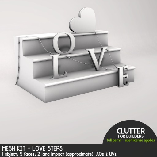 Clutter - Mesh Kit - Love Steps