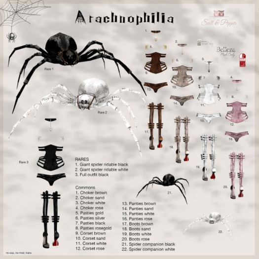 S&P Arachnophilia Choker brown (rez to unpack)