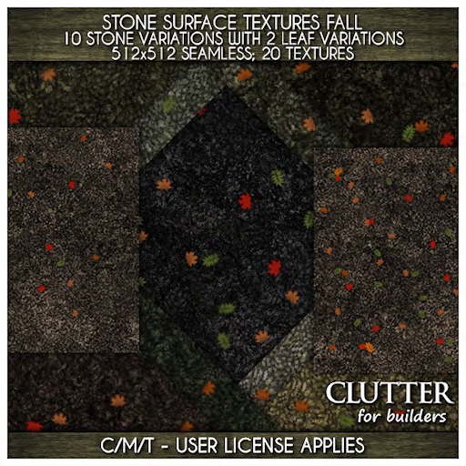 Clutter for Builders - Stone Surface Textures Fall