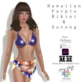 Prism Purple Hawaii Bikini & Sarong Appliers Included Maitreya, Belleza, OMEGA