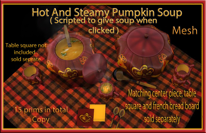 Hot and steamy pumpkin soup