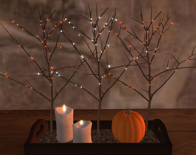 Autumn Tray w/Decoration