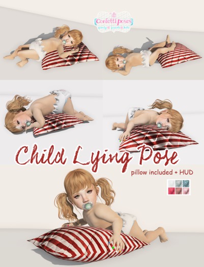 {Confetti Poses} Child Lying Pose