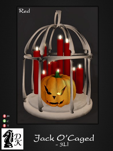 Dark Knight Decor - Jack O'Caged (red)