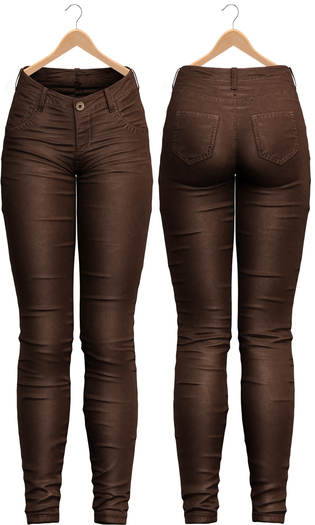 Blueberry - Tali Leather Pants - Maitreya, Belleza (All), Slink Physique Hourglass - ( Mesh ) - Brown