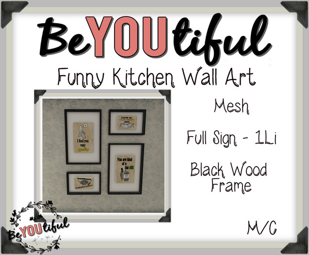  Funny Kitchen Wall Art Black Wood
