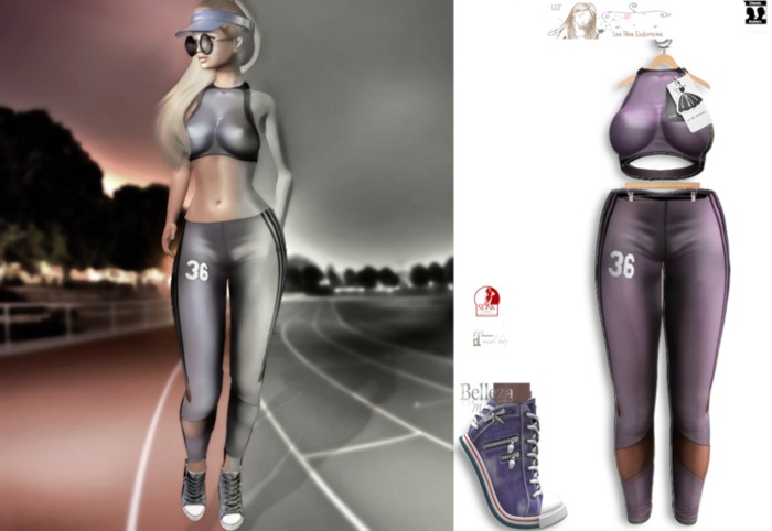 LFE :: ELLE Sport outfit purple