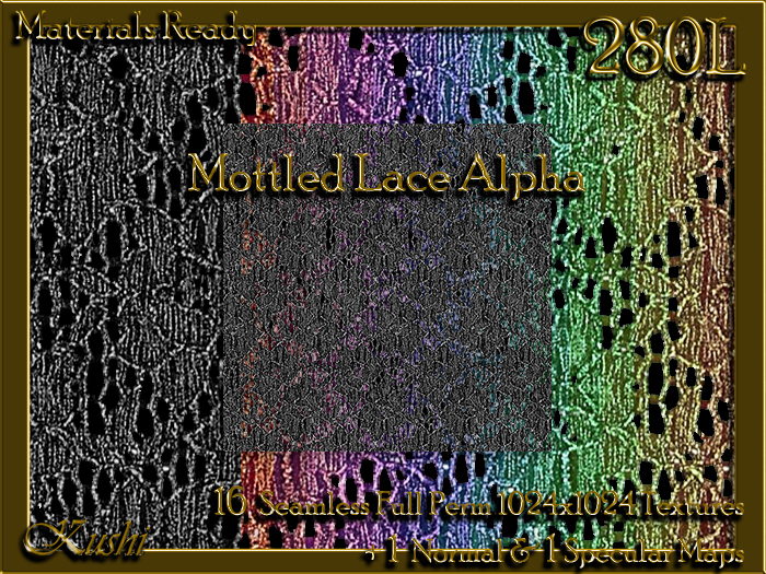 Mottled Lace ALPHA Fabric Seamless Textures