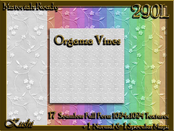 !Kushi! OrganzaVines Textures -WEAR TO UNPACK