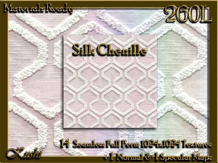 Silk Chenille Fabric Seamless Textures