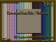 Entwined Knit Rib / Ribbing Fabric Seamless Textures