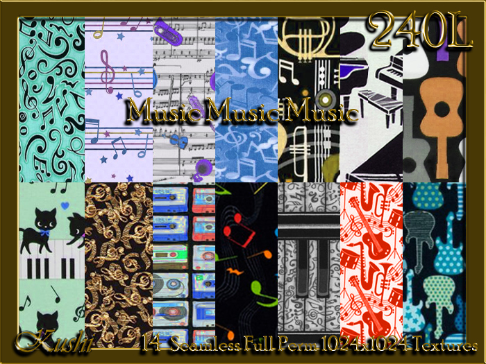 !Kushi! MusicMusicMusic Textures -WEAR TO UNPACK