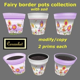 Gardening - Fairy border pots collection