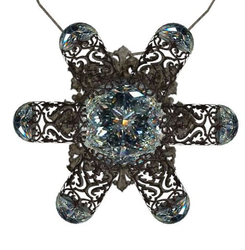 Diamond Filigree Necklace