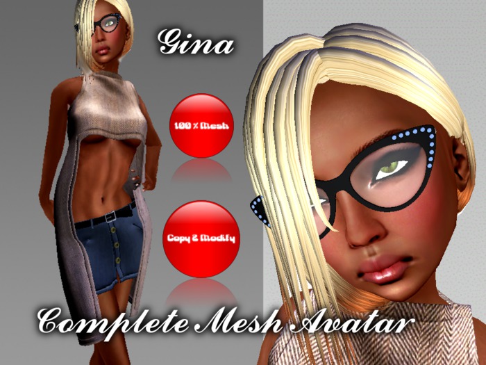 Promo: Gina ~ Complete mesh avatar