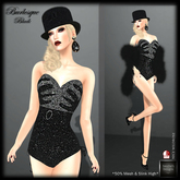 SAS - Burlesque Black Sparkle Outfit (50% Mesh)