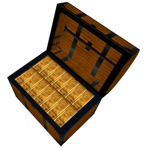 chest of gold (4 prims)