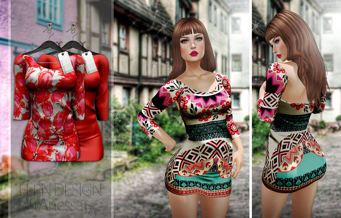 [FLRN] Anessa Dress Red