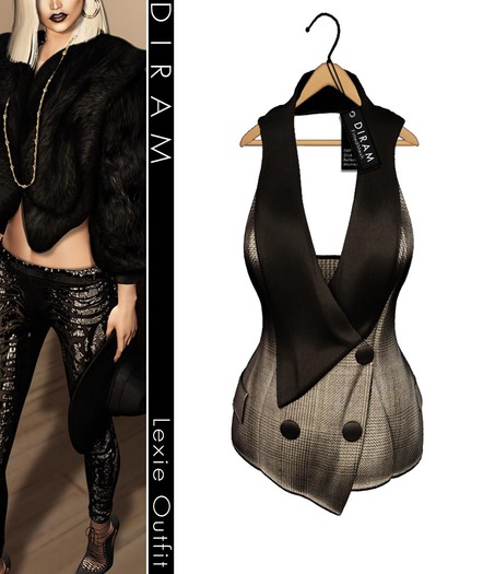 - D I R A M - LEXIE Vest - Gris_FittedMesh