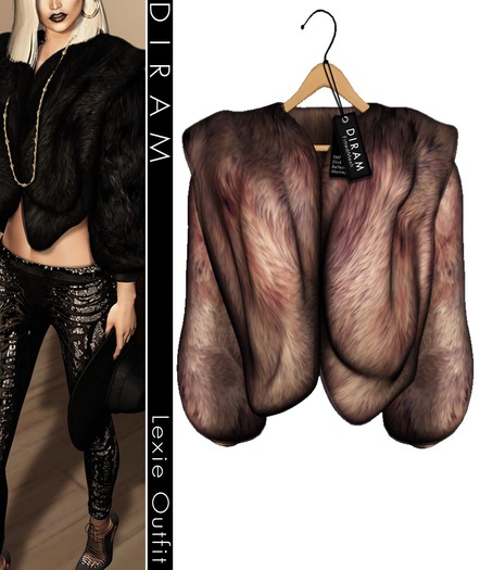 - D I R A M -  LEXIE Fur - Parme_FittedMesh